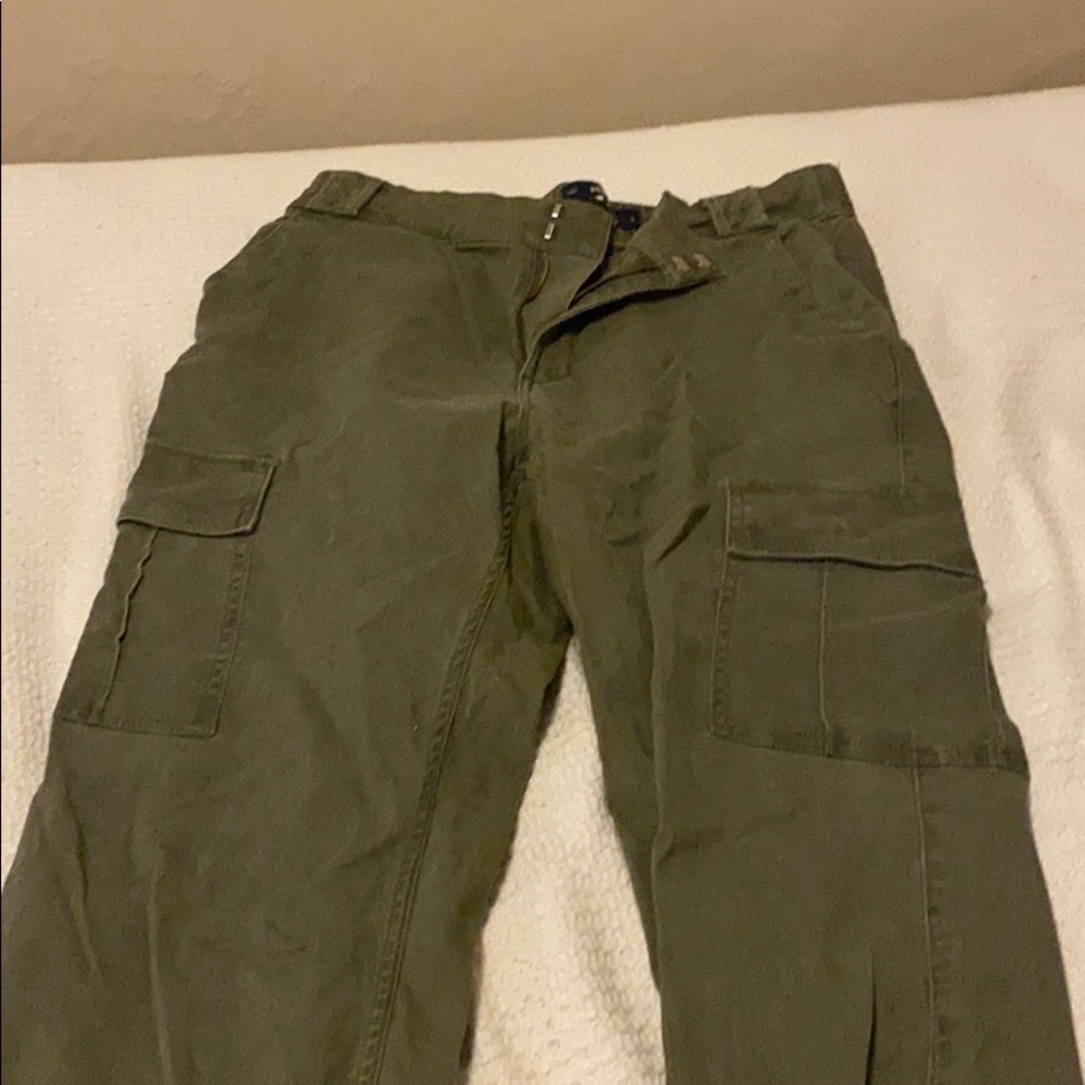 Army colored Ultra High Rise Joggers